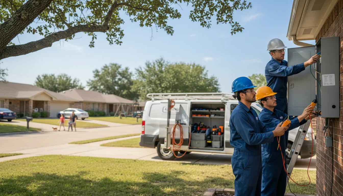 Certified electrician providing emergency electrical services in Birnamwood, WI
